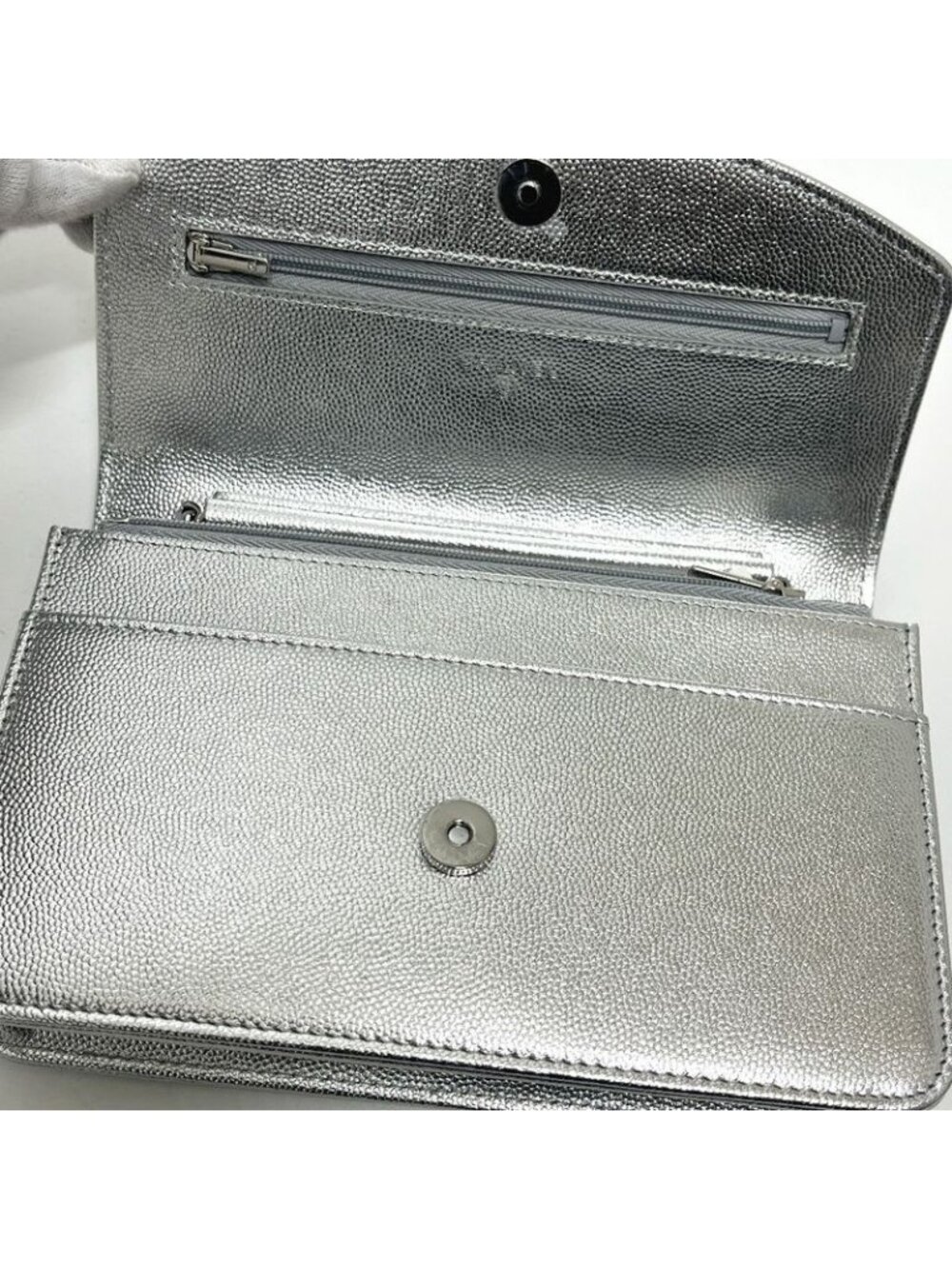 Chanel Shoulder Bag Ap4653 Caviar Leather Silver - Picture 8 of 9